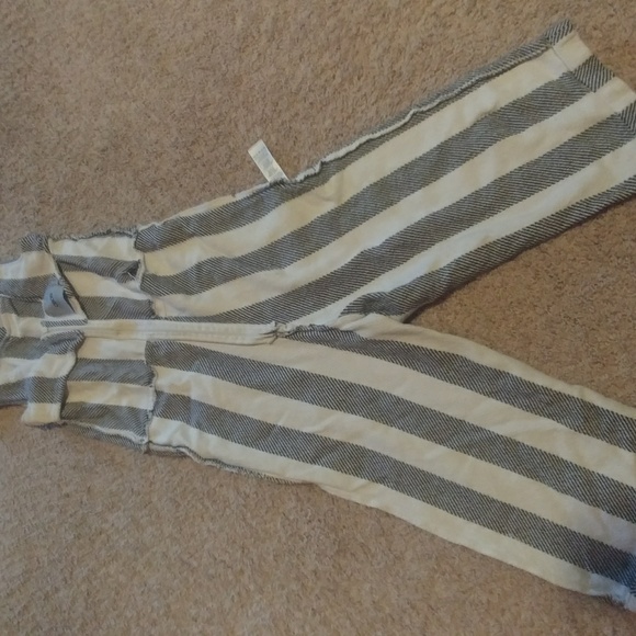 ASOS STRIPED STRAIGHT NECK JUMPSUIT - Picture 4 of 4